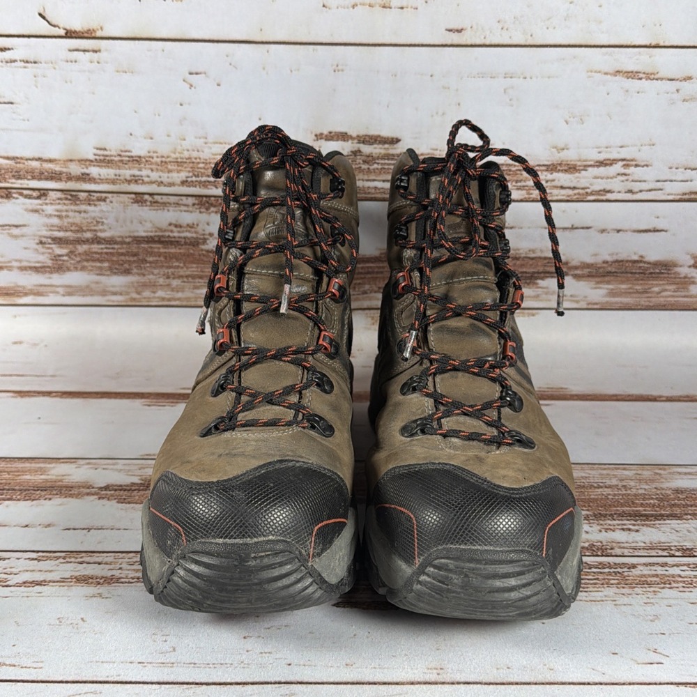 Irish Setter Steel Toe Waterproof Leather Work Boots Mens Size 12 D Brown